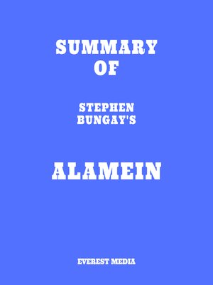 cover image of Summary of Stephen Bungay's Alamein
